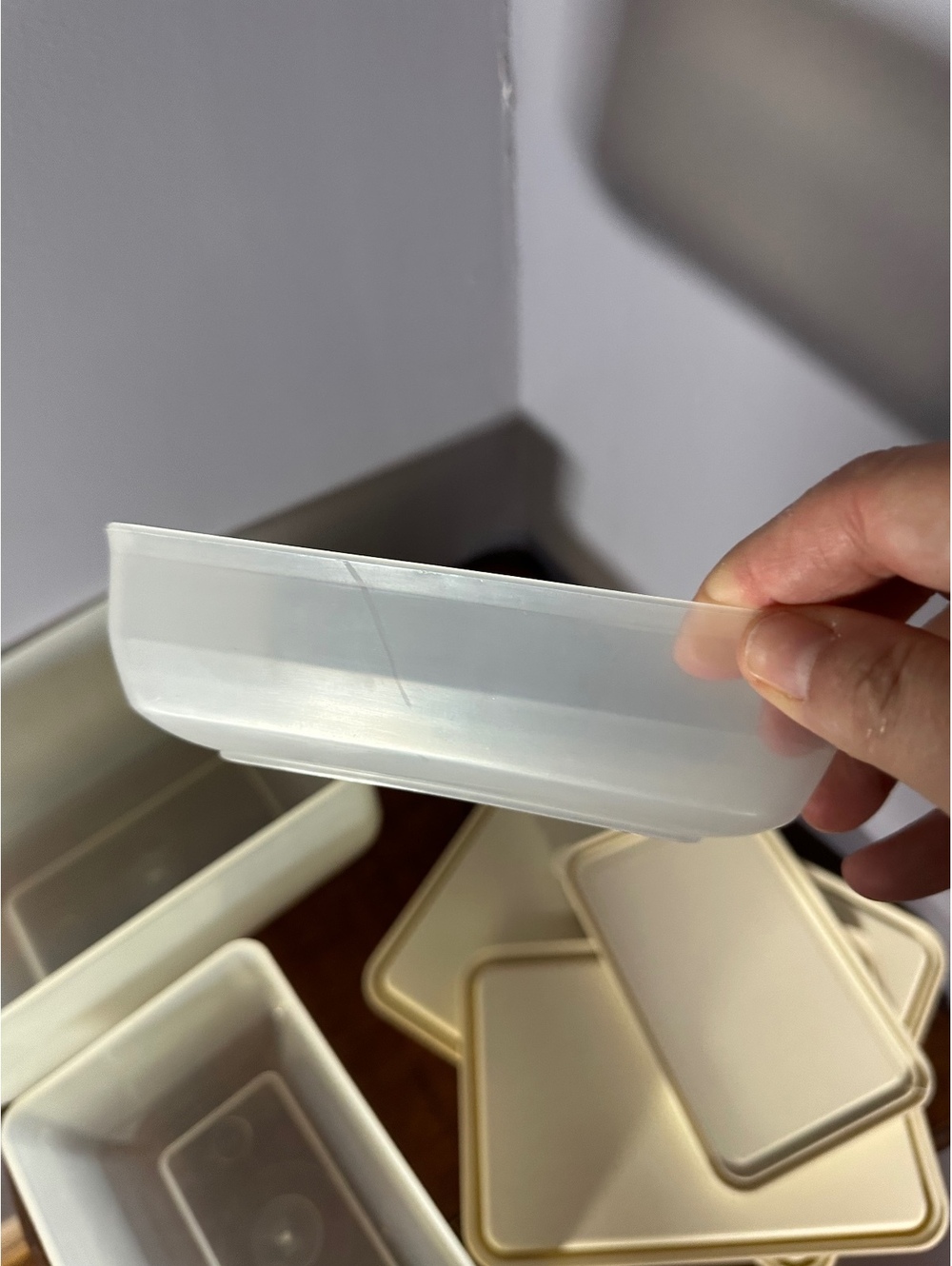 3 Nesting Food Plastic Storage Containers - Picture 5 of 6